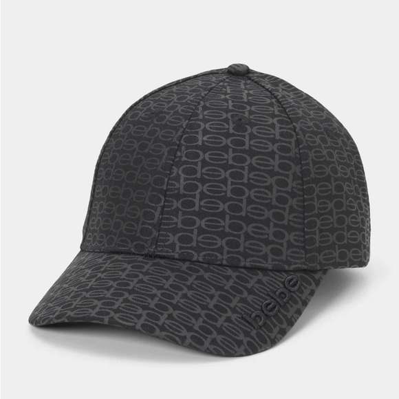Bebe womens cap all over print. Color black - Picture 4 of 5